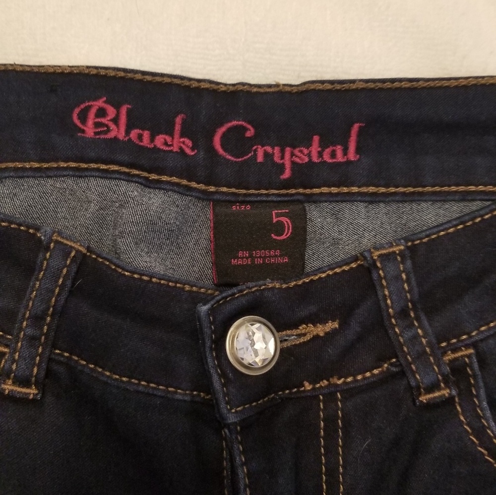 Black Crystal Skinny Jeans - Picture 4 of 8